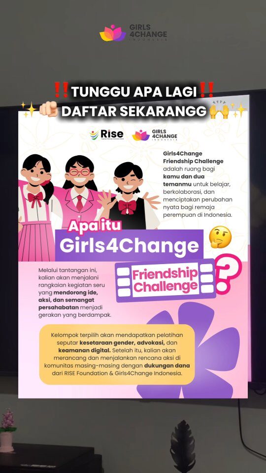 Instagram post from girls4change.id. This post is in position 4.