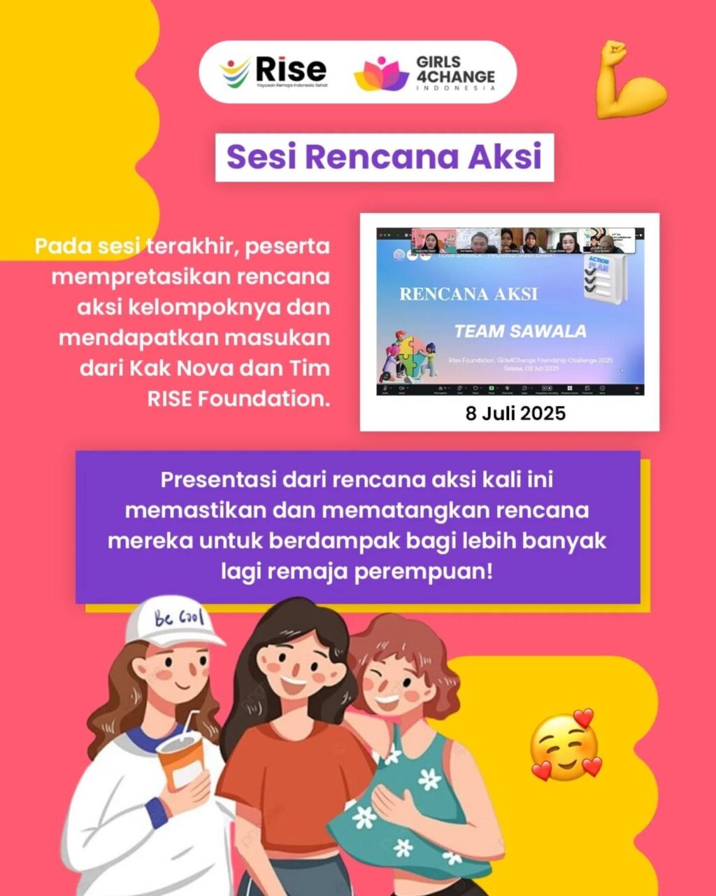 Instagram post from girls4change.id. This post is in position 4.