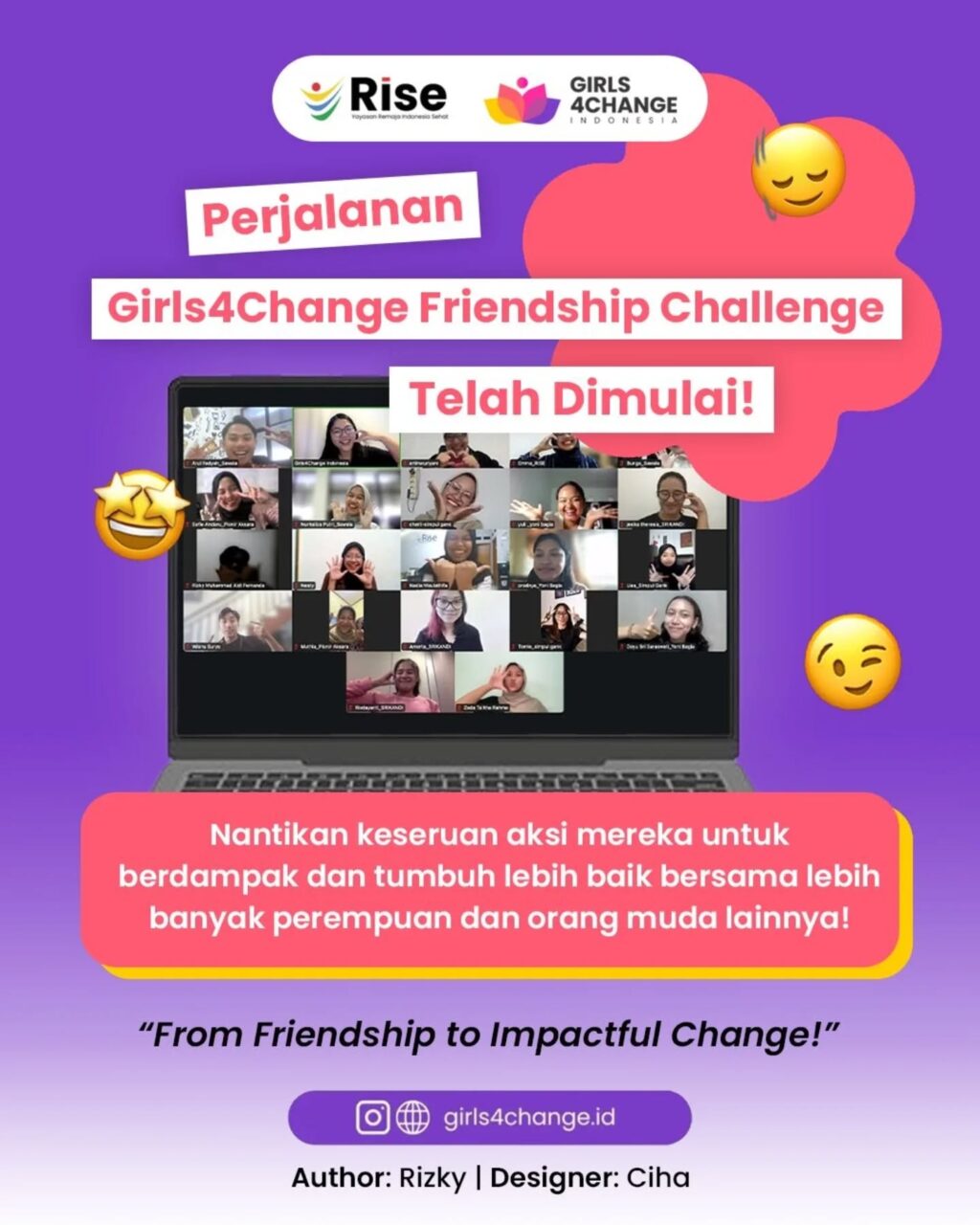 Instagram post from girls4change.id. This post is in position 5.