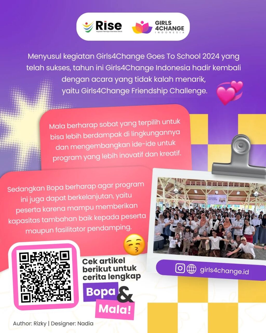 Instagram post from girls4change.id. This post is in position 4.