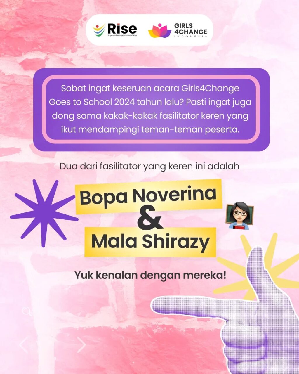 Instagram post from girls4change.id. This post is in position 1.