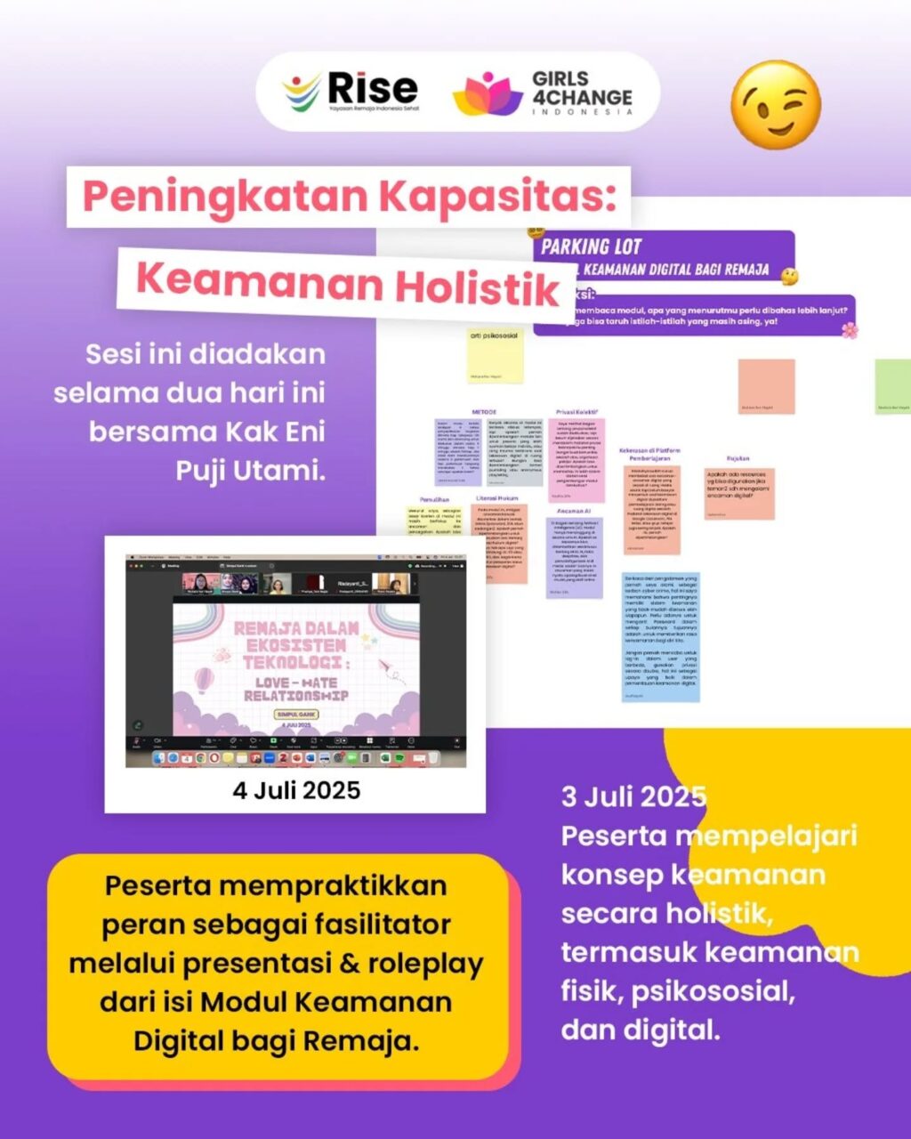 Instagram post from girls4change.id. This post is in position 3.