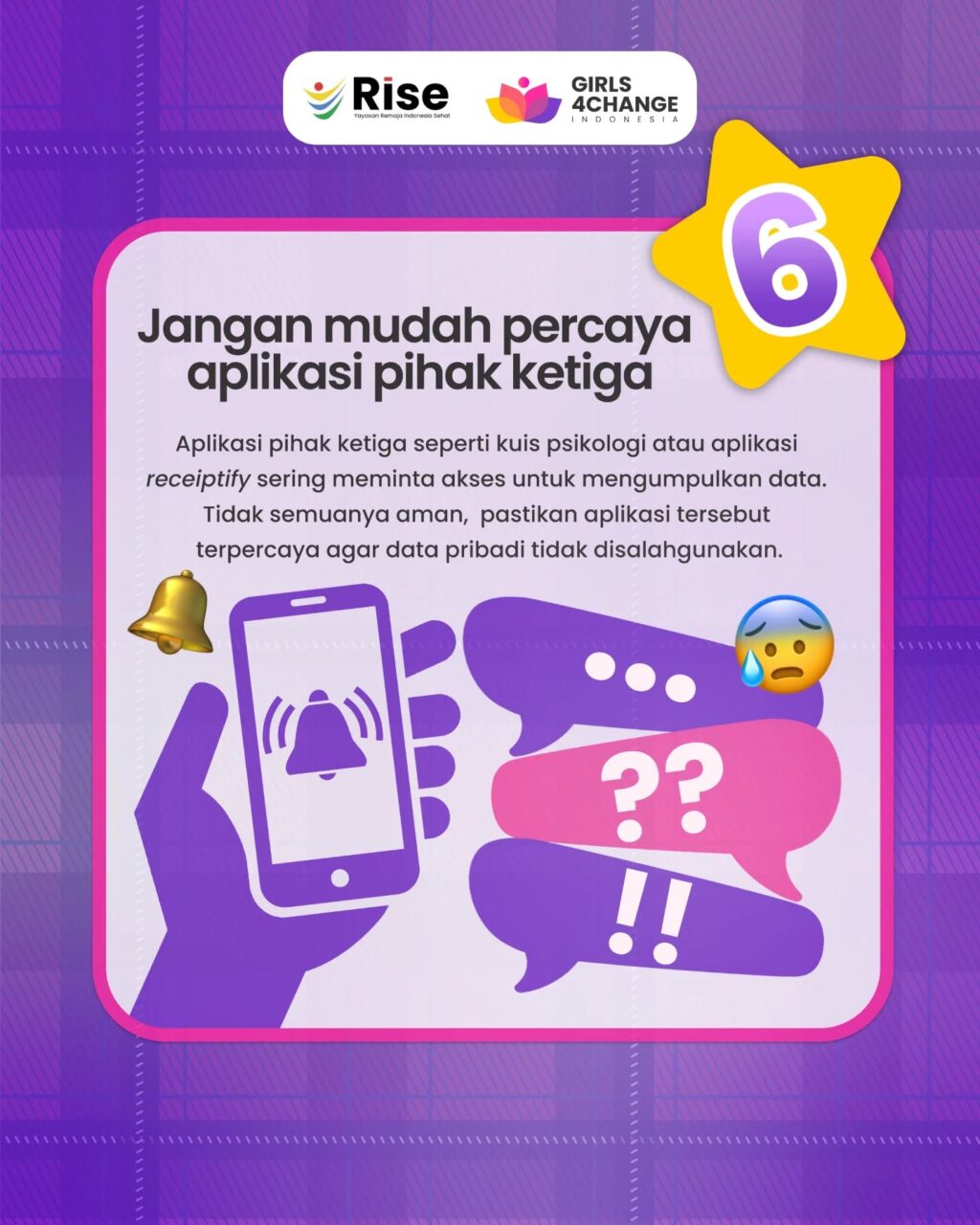 Instagram post from girls4change.id. This post is in position 4.